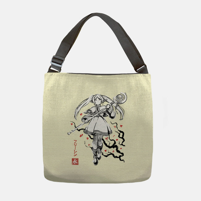 Chronicle Of Magic Sumi-E-None-Adjustable Tote-Bag-Astrobot Invention