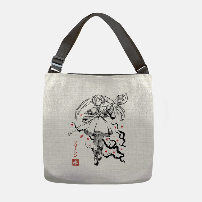 Chronicle Of Magic Sumi-E-None-Adjustable Tote-Bag-Astrobot Invention