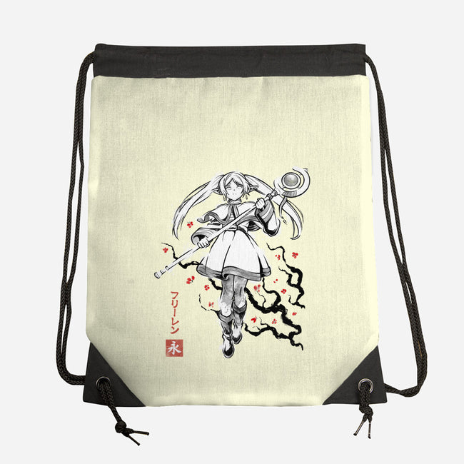 Chronicle Of Magic Sumi-E-None-Drawstring-Bag-Astrobot Invention