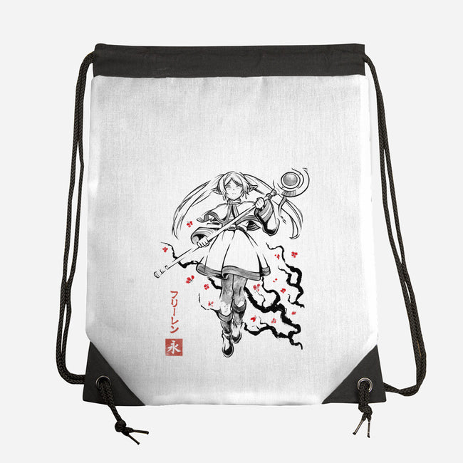 Chronicle Of Magic Sumi-E-None-Drawstring-Bag-Astrobot Invention
