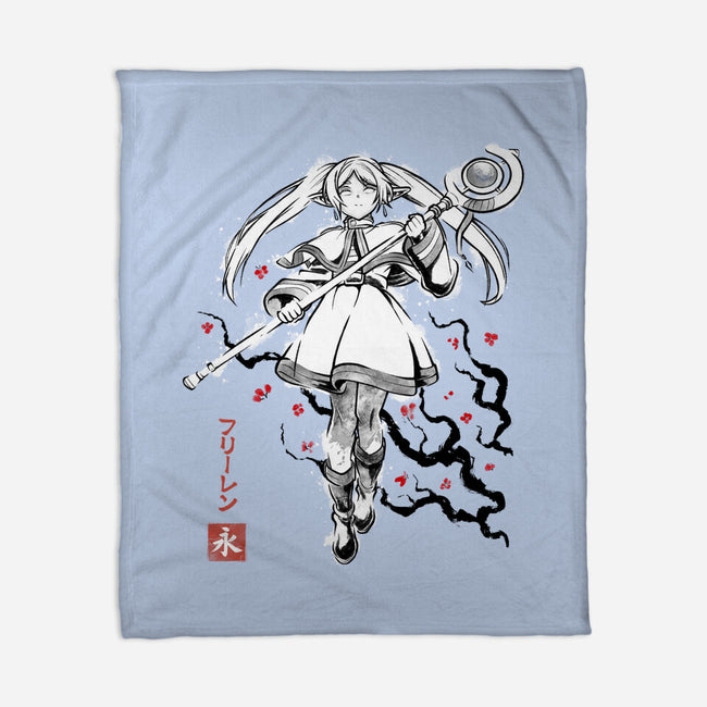 Chronicle Of Magic Sumi-E-None-Fleece-Blanket-Astrobot Invention