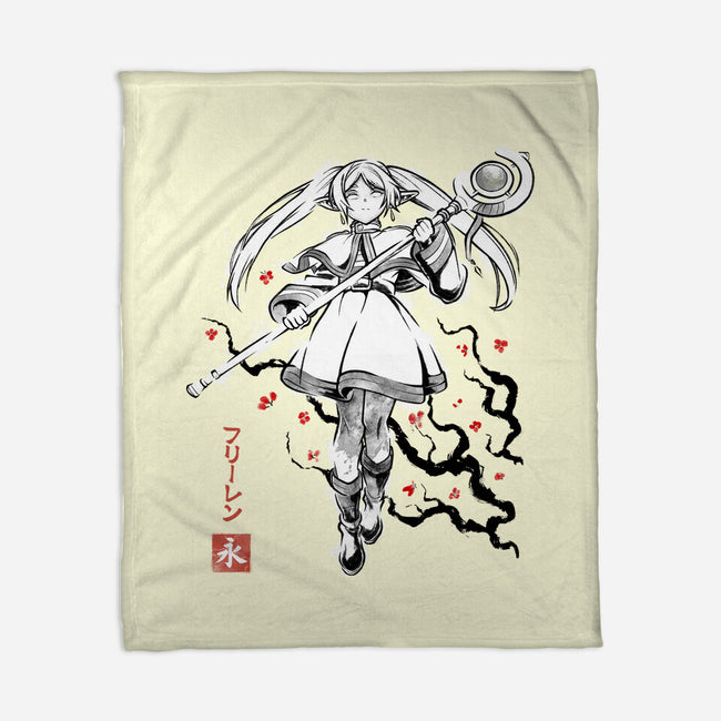 Chronicle Of Magic Sumi-E-None-Fleece-Blanket-Astrobot Invention