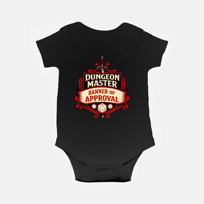 The Dungeon Master Approves-Baby-Basic-Onesie-DaniGuedes