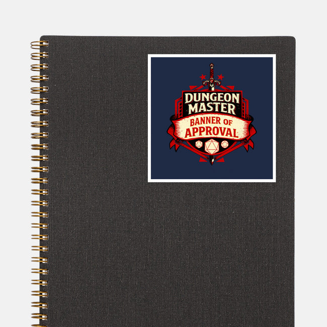 The Dungeon Master Approves-None-Glossy-Sticker-DaniGuedes