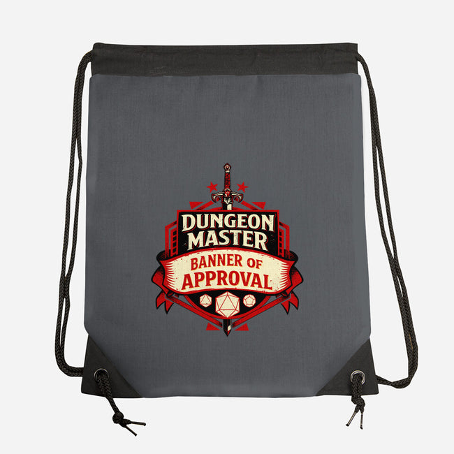 The Dungeon Master Approves-None-Drawstring-Bag-DaniGuedes