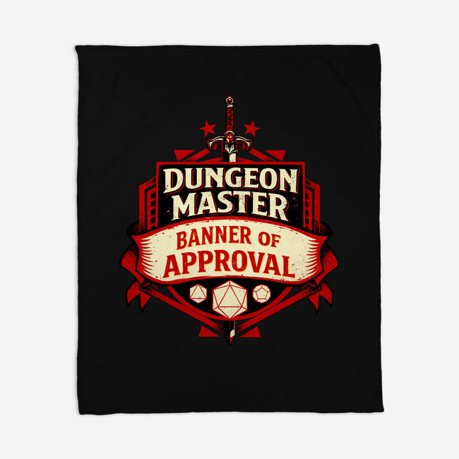The Dungeon Master Approves-None-Fleece-Blanket-DaniGuedes