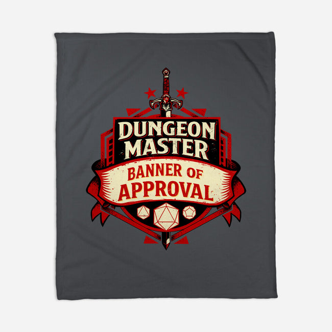 The Dungeon Master Approves-None-Fleece-Blanket-DaniGuedes