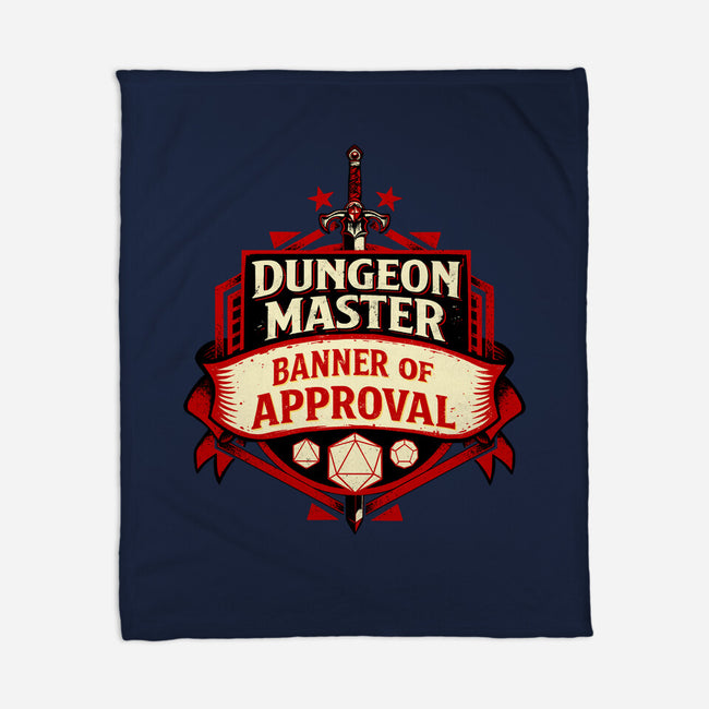 The Dungeon Master Approves-None-Fleece-Blanket-DaniGuedes