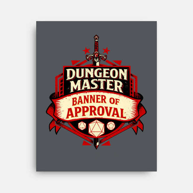 The Dungeon Master Approves-None-Stretched-Canvas-DaniGuedes