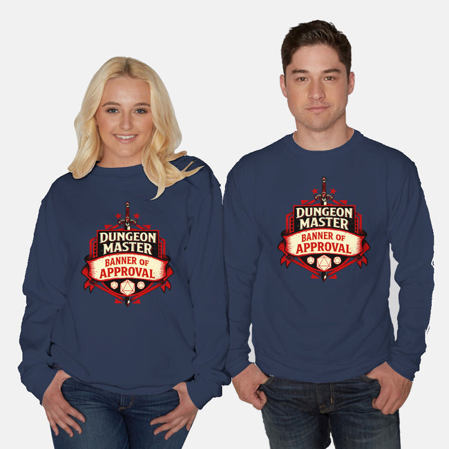 The Dungeon Master Approves-Unisex-Crew Neck-Sweatshirt-DaniGuedes
