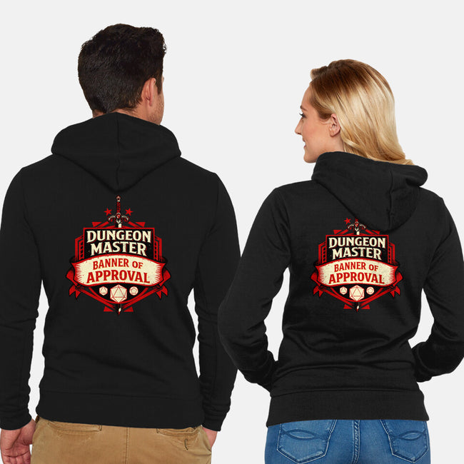 The Dungeon Master Approves-Unisex-Zip-Up-Sweatshirt-DaniGuedes