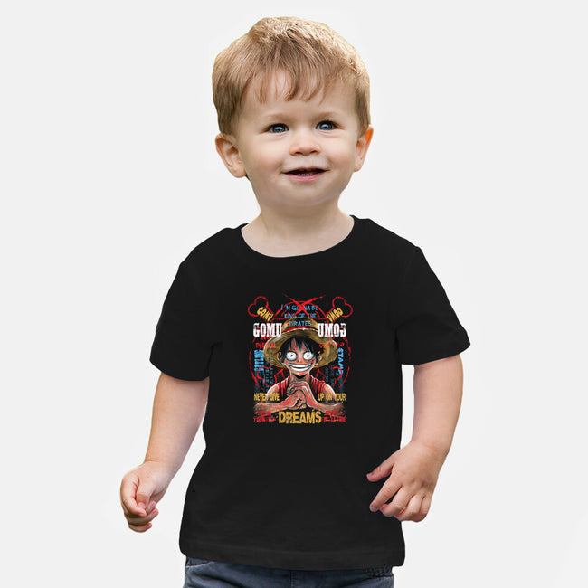 Gonna Be King Of The Pirates-Baby-Basic-Tee-zascanauta