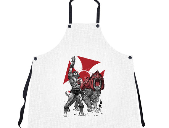 Prince Adam And Battle Cat Sumi-e