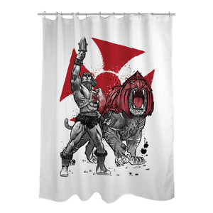 Prince Adam And Battle Cat Sumi-e