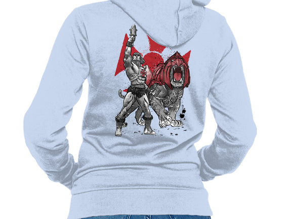 Prince Adam And Battle Cat Sumi-e