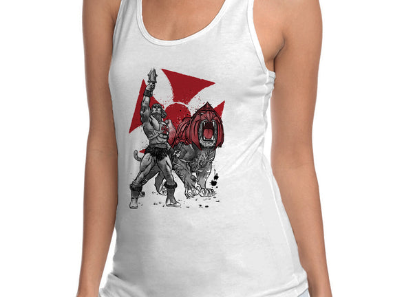 Prince Adam And Battle Cat Sumi-e