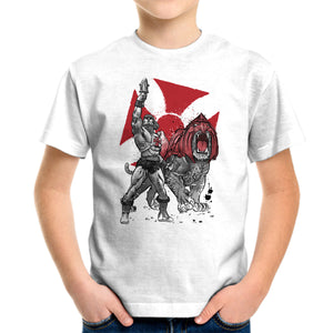 Prince Adam And Battle Cat Sumi-e