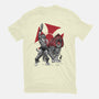Prince Adam And Battle Cat Sumi-e-Mens-Basic-Tee-DrMonekers