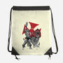 Prince Adam And Battle Cat Sumi-e-None-Drawstring-Bag-DrMonekers