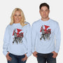 Prince Adam And Battle Cat Sumi-e-Unisex-Crew Neck-Sweatshirt-DrMonekers