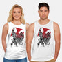 Prince Adam And Battle Cat Sumi-e-Unisex-Basic-Tank-DrMonekers