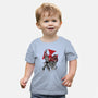 Prince Adam And Battle Cat Sumi-e-Baby-Basic-Tee-DrMonekers