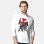 Prince Adam And Battle Cat Sumi-e-Mens-Long Sleeved-Tee-DrMonekers