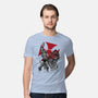 Prince Adam And Battle Cat Sumi-e-Mens-Premium-Tee-DrMonekers