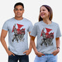 Prince Adam And Battle Cat Sumi-e-Unisex-Basic-Tee-DrMonekers