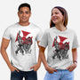 Prince Adam And Battle Cat Sumi-e-Unisex-Basic-Tee-DrMonekers