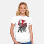 Prince Adam And Battle Cat Sumi-e-Womens-Fitted-Tee-DrMonekers
