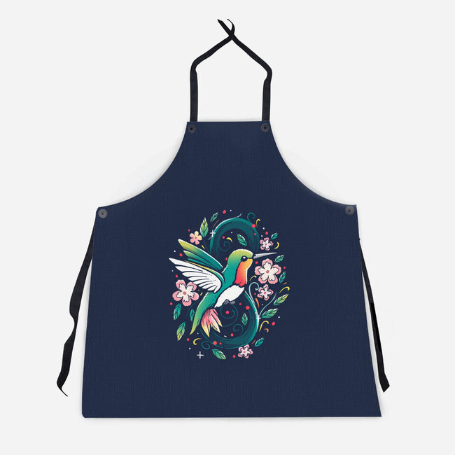 Humming Birdy-Unisex-Kitchen-Apron-Vallina84