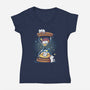 Clepsycats-Womens-V-Neck-Tee-Vallina84