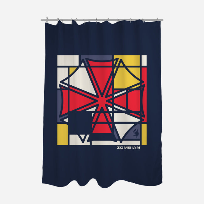 Zombian-None-Polyester-Shower Curtain-rocketman_art