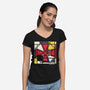 Zombian-Womens-V-Neck-Tee-rocketman_art
