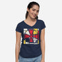 Zombian-Womens-V-Neck-Tee-rocketman_art