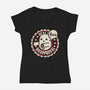 The Seal Of Disapproval-Womens-V-Neck-Tee-turborat14