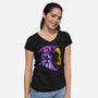 Old Skull Lord-Womens-V-Neck-Tee-sachpica