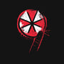 RE9 Umbrella-Womens-Fitted-Tee-rocketman_art