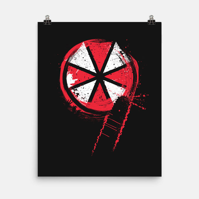 RE9 Umbrella-None-Matte-Poster-rocketman_art