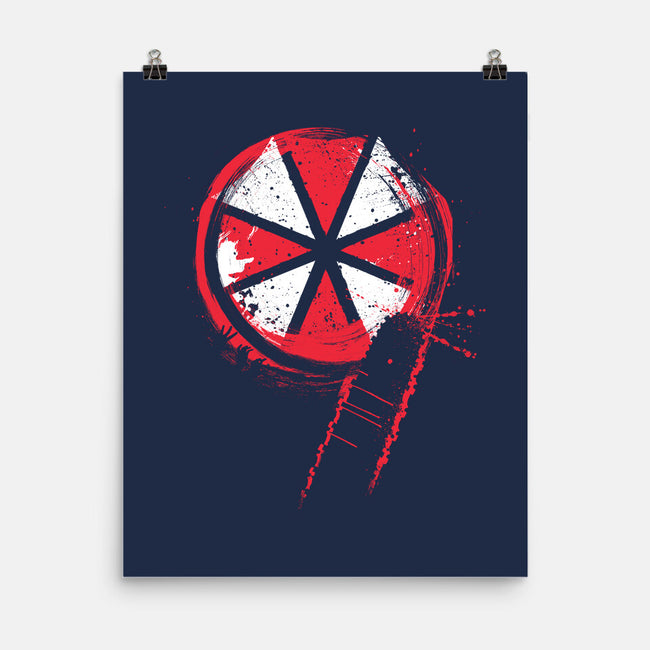 RE9 Umbrella-None-Matte-Poster-rocketman_art