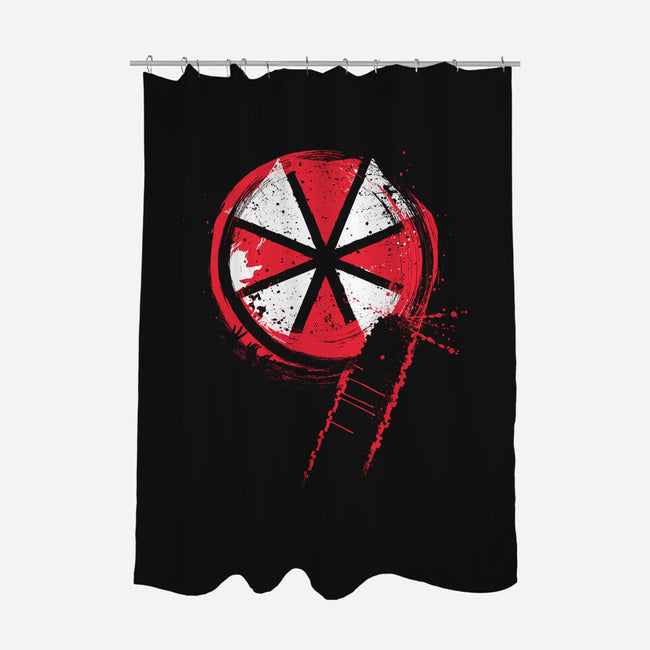 RE9 Umbrella-None-Polyester-Shower Curtain-rocketman_art