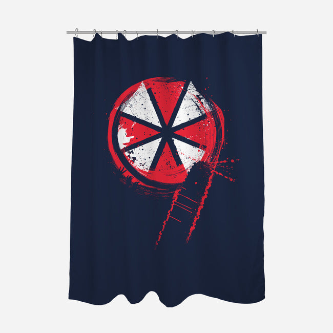 RE9 Umbrella-None-Polyester-Shower Curtain-rocketman_art