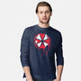 RE9 Umbrella-Mens-Long Sleeved-Tee-rocketman_art