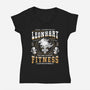 Squall Seed Fitness Emblem-Womens-V-Neck-Tee-LAGELANTEE