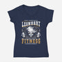 Squall Seed Fitness Emblem-Womens-V-Neck-Tee-LAGELANTEE