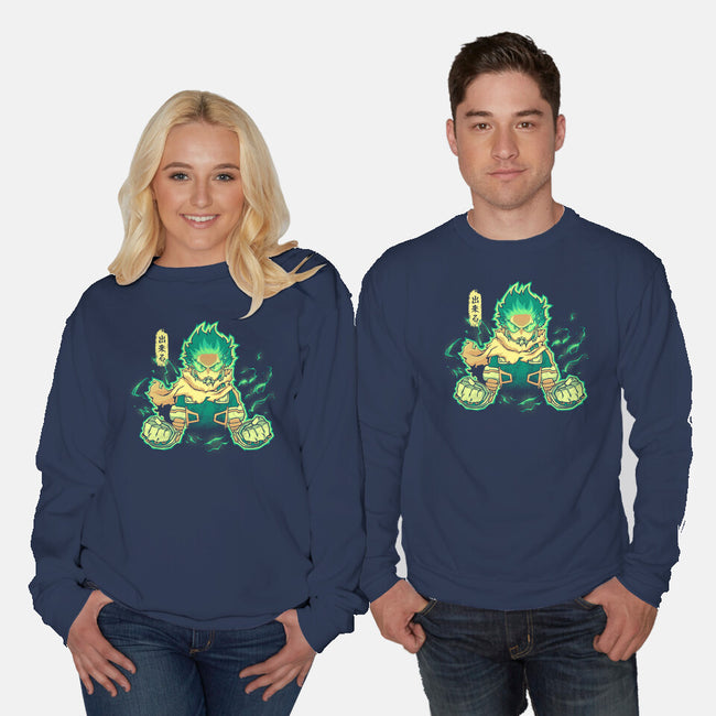 The Greatest Hero-Unisex-Crew Neck-Sweatshirt-grevalra