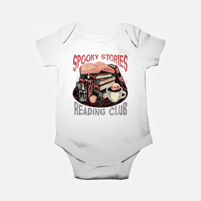 Spooky Stories Reading Club-Baby-Basic-Onesie-glitchygorilla