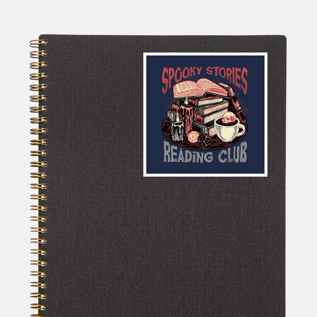 Spooky Stories Reading Club-None-Glossy-Sticker-glitchygorilla
