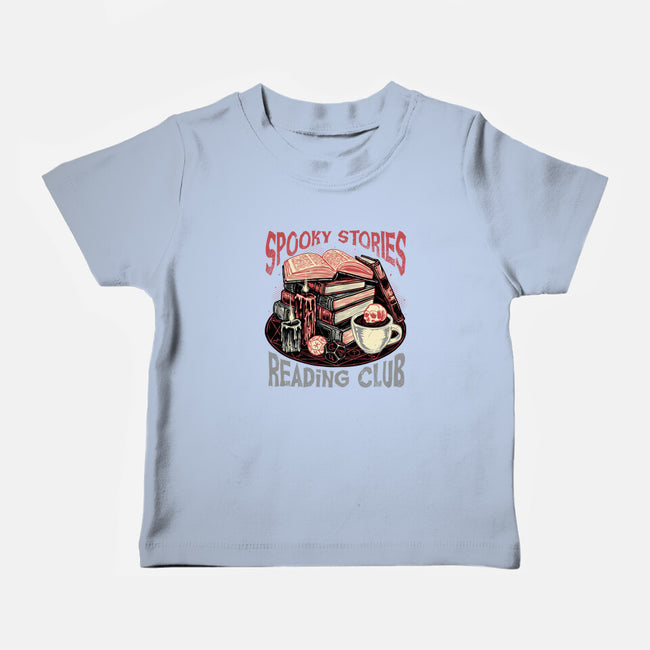 Spooky Stories Reading Club-Baby-Basic-Tee-glitchygorilla